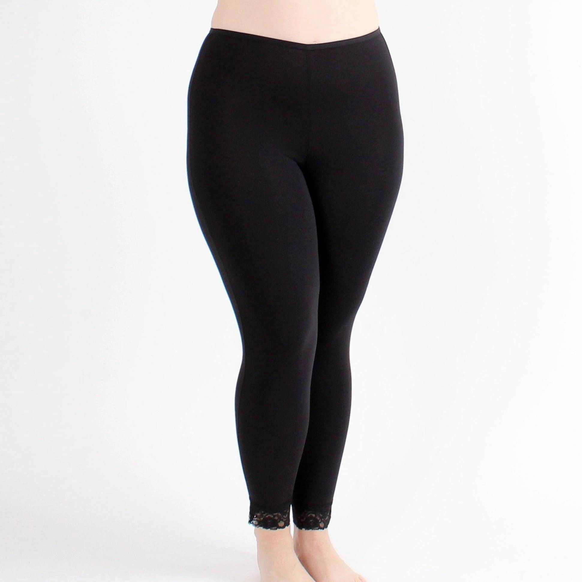 High Elasticity Fabric Zero Irritation Finish Lux Cotton Long Underwear Legging 28"