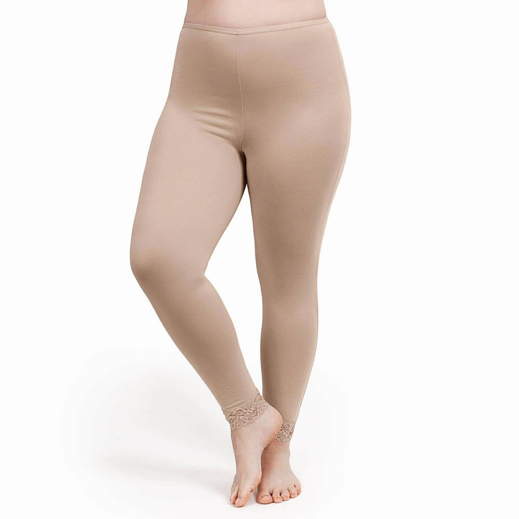 Lux Cotton Long Underwear Legging 28" High Elasticity Fabric Double Stitched Edges