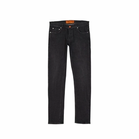 Heron Preston Cotton blue Slim Men's Jeans Vintage Inspired Weave