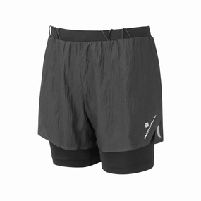 Low-waisted Ronhill | Women's Tech Race Twin Short - All Black