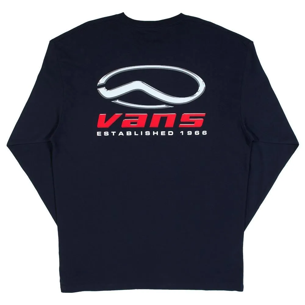 family gathering Vans Chromatic Long Sleeve T-Shirt - Navy