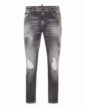 Sustainable Student Outfit Nature Lover Denim Skinny Fit Trousers