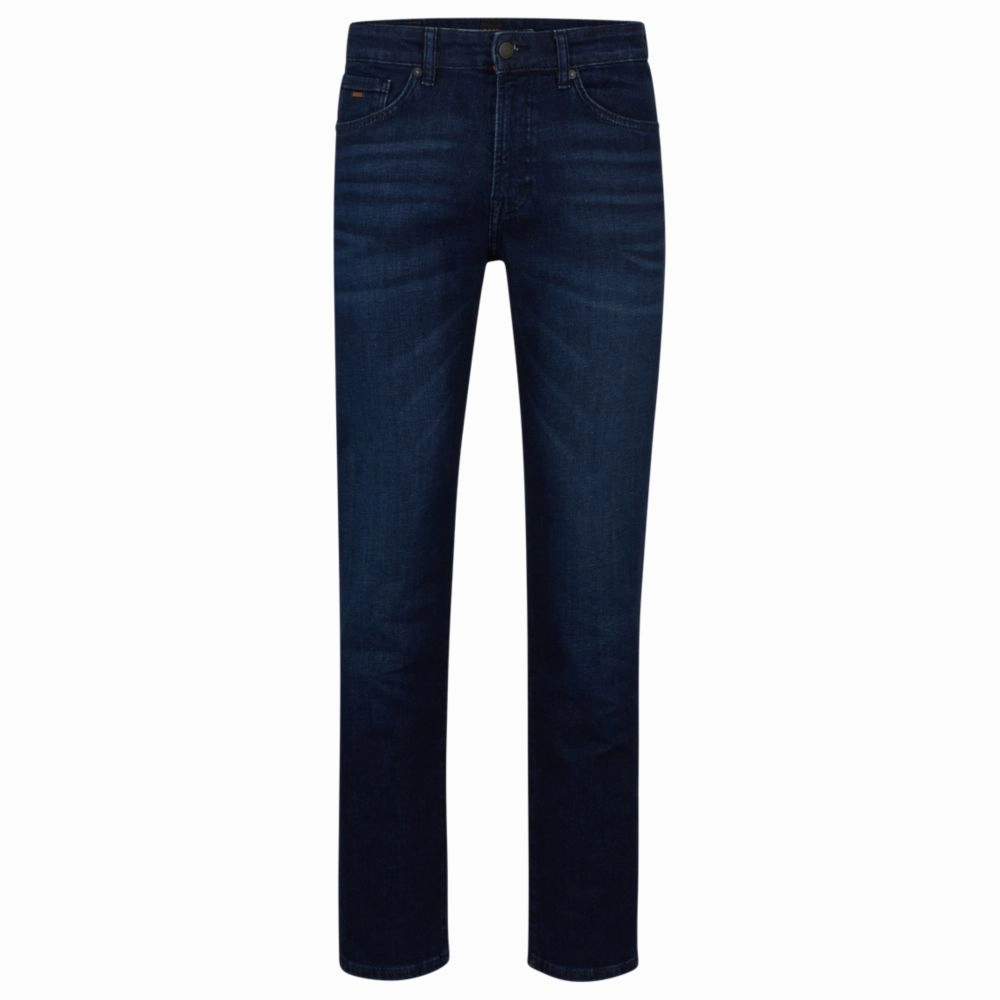 Quick Pick Mood Layer Maine Regular-fit jeans in dark-blue comfort-stretch denim