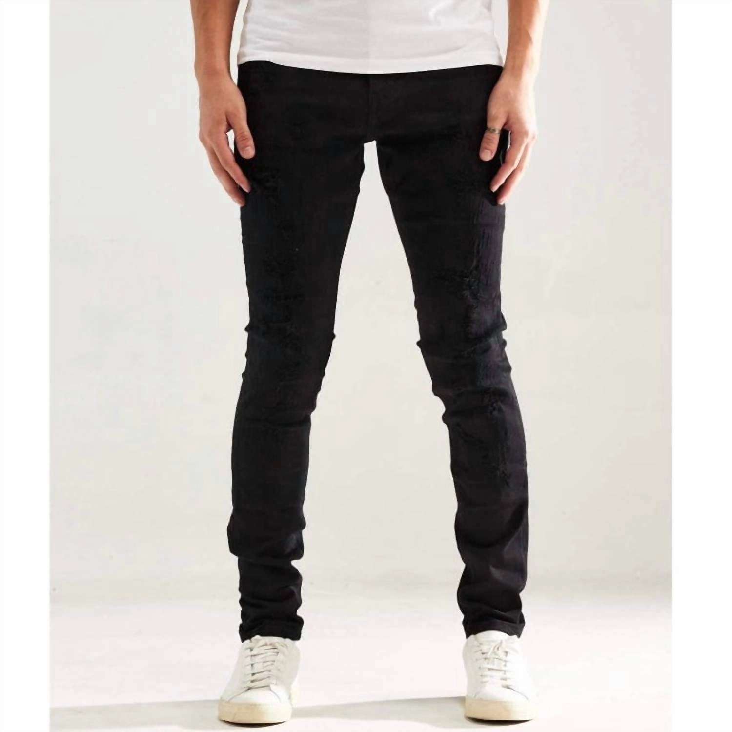 Clean Finish Men's Yorke Denim Jean In Jet Black