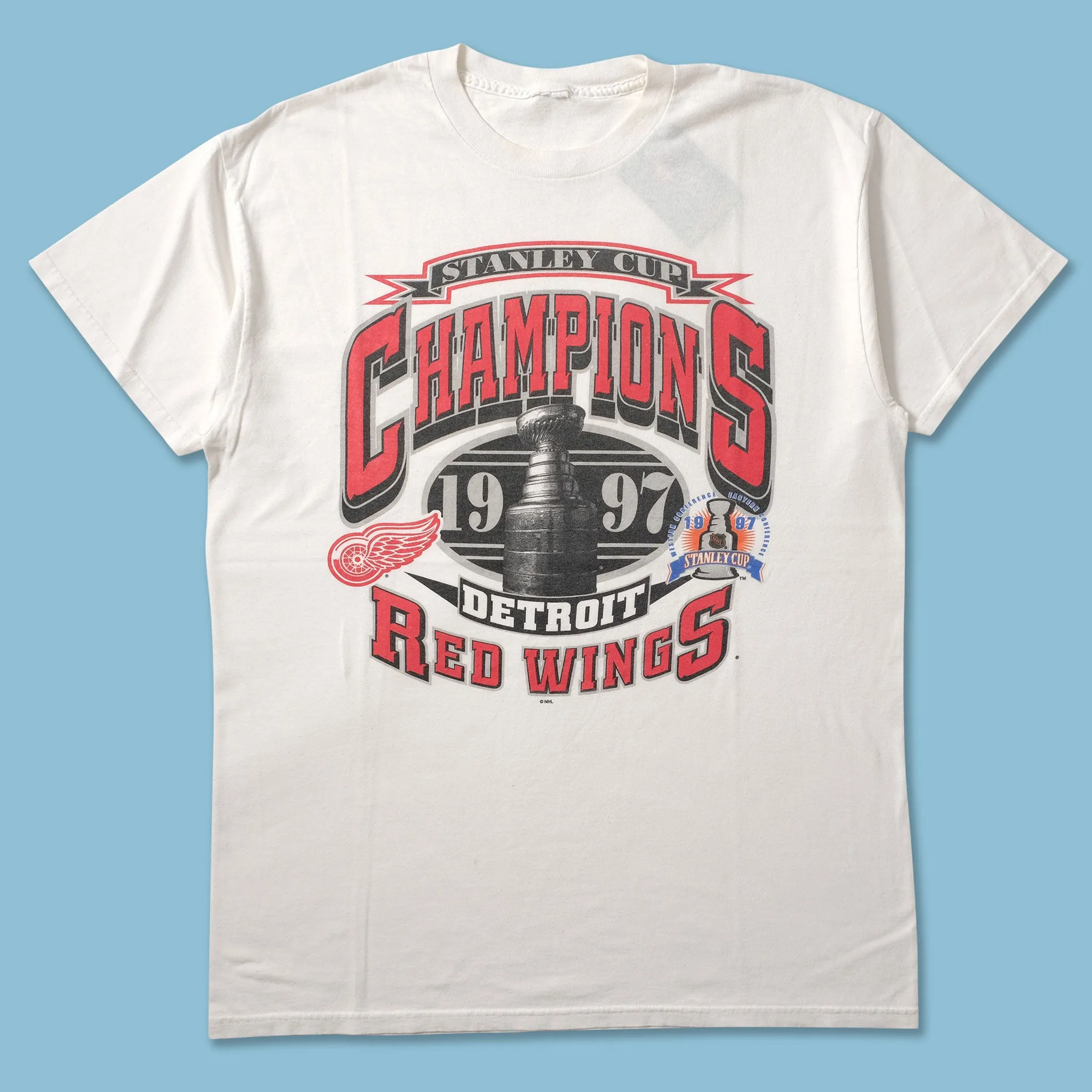 1997 Detroit Red Wings T-Shirt Large Sporty Comfort Wear Practical Comfort