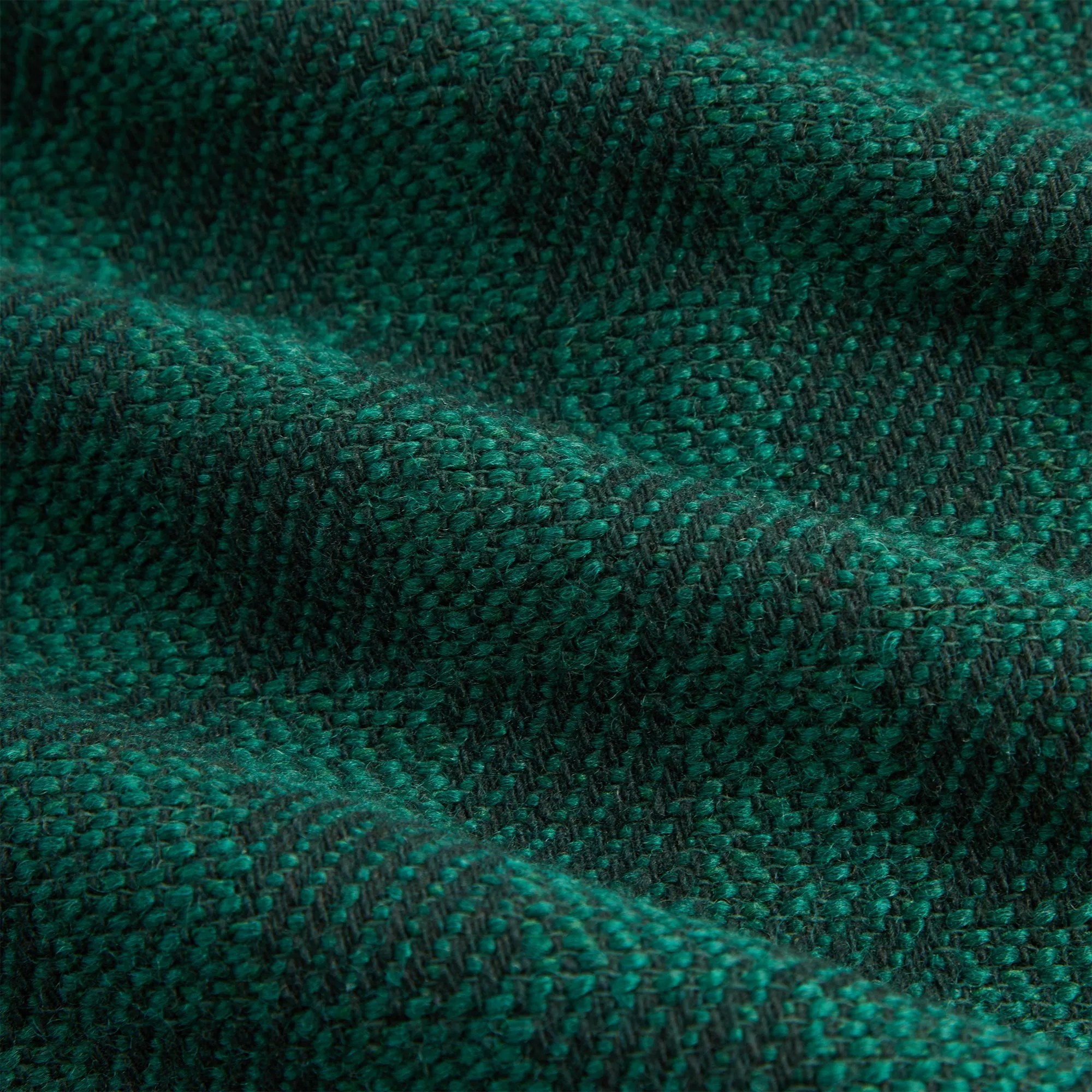 slim fit Kith Check Boucle Boxy Collared Overshirt - Ivy Green