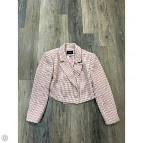 Blazer By Eloquii In Pink, Size: 16 Silicone Print Detail RawEdgedDesign