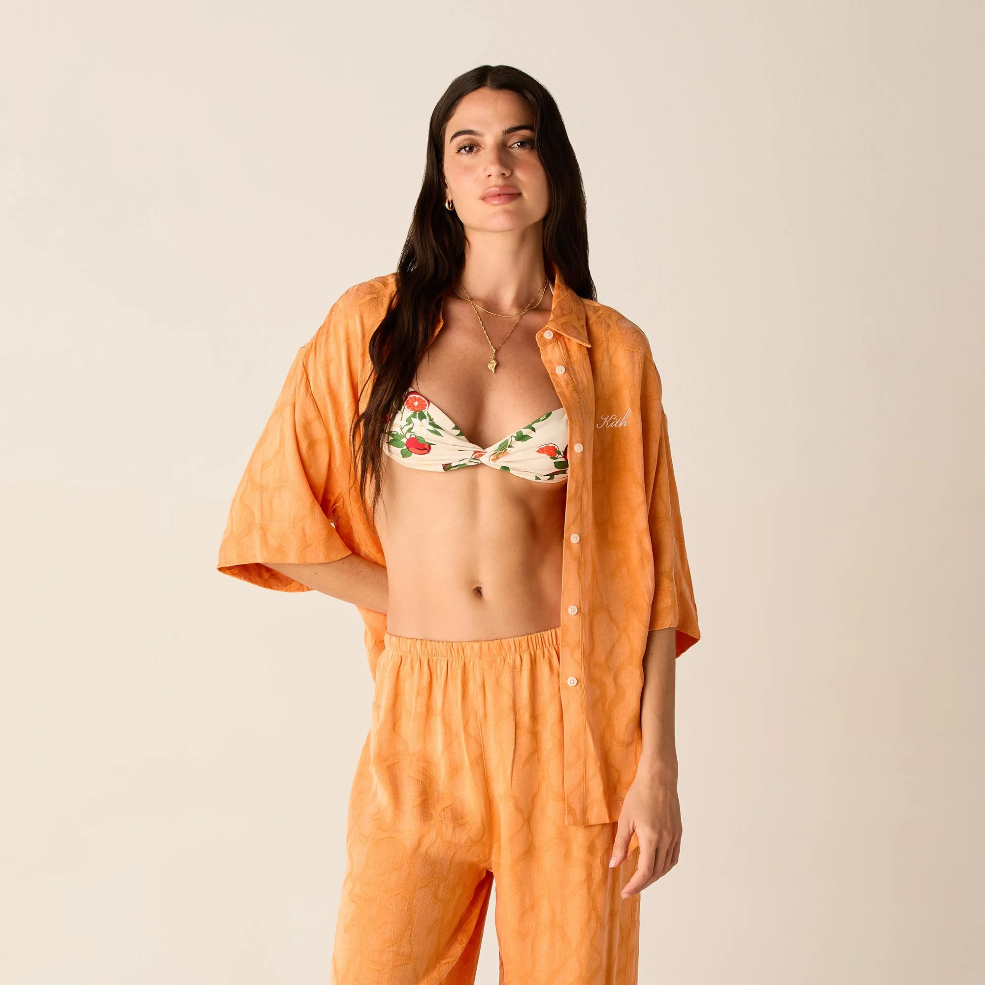Kith Women Mari Wavy Jacquard Shirt - Midsummer Seasonal Trend