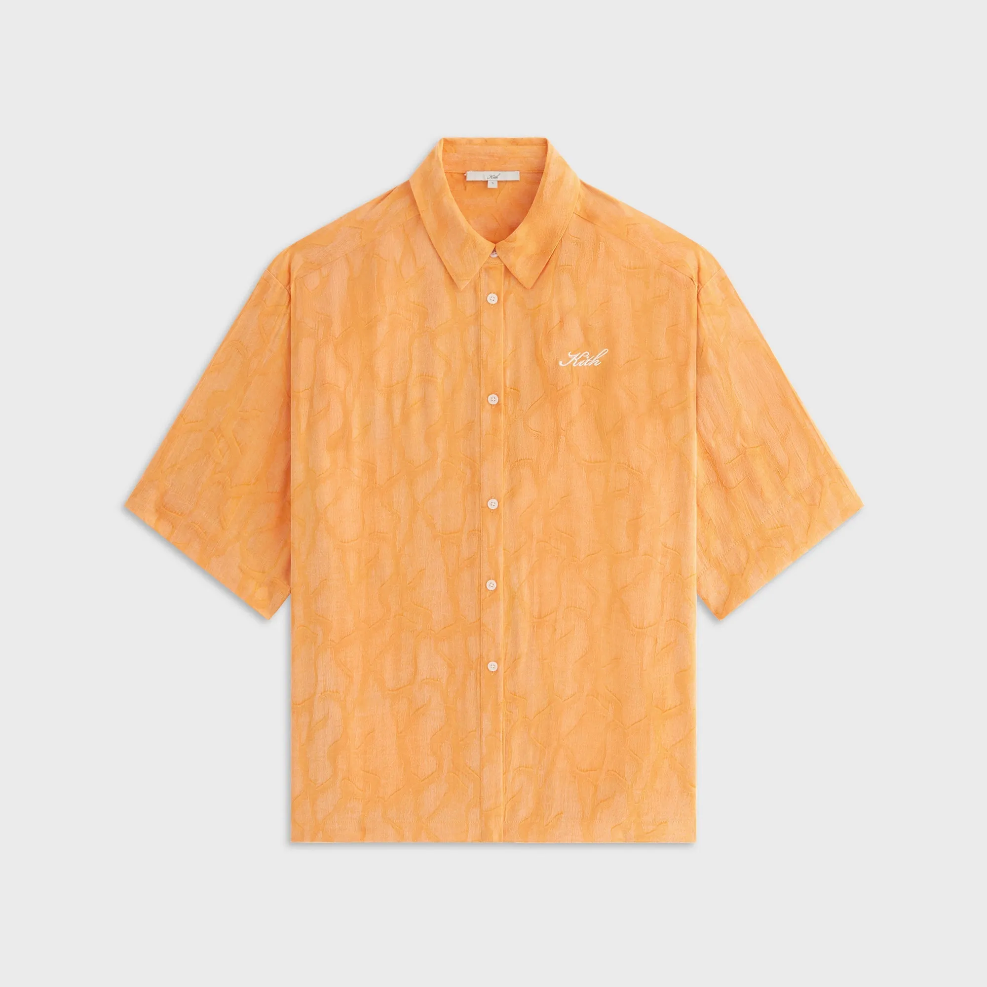 Beach Wear Easy Care Kith Women Mari Wavy Jacquard Shirt - Midsummer
