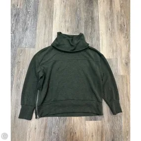 Athletic Sweatshirt Collar By Varley In Green, Size: L Anti Pilling Fabric Drop Shoulder Design