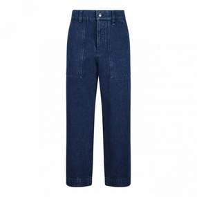 Maison Kitsune Profile Fox Embroidered Workwear Jeans All Fit Design