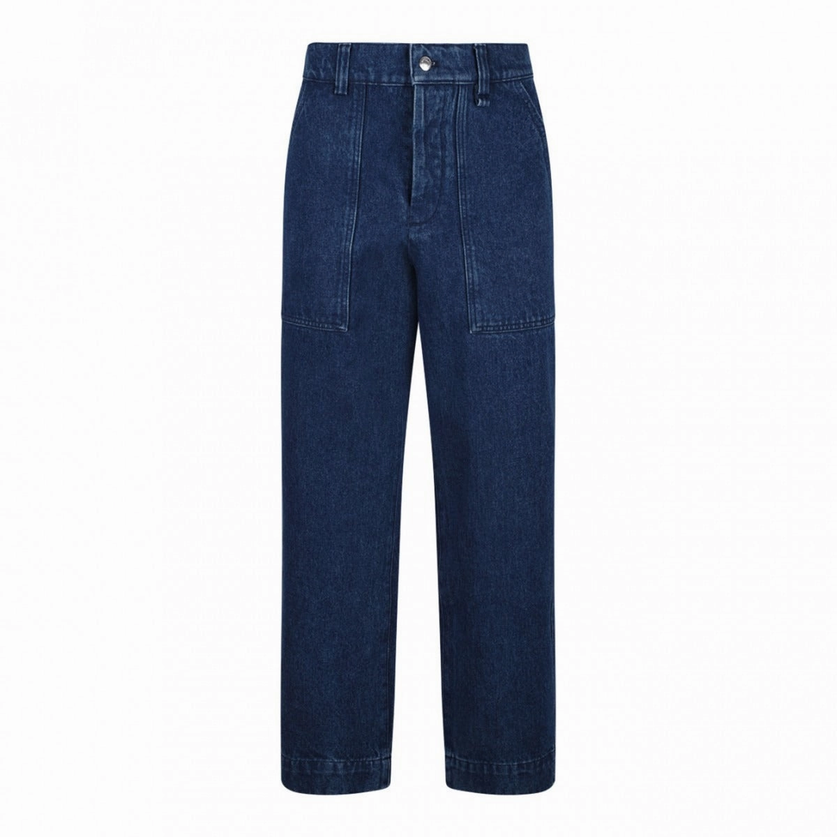 Comfort First Street Ready Maison Kitsune Profile Fox Embroidered Workwear Jeans