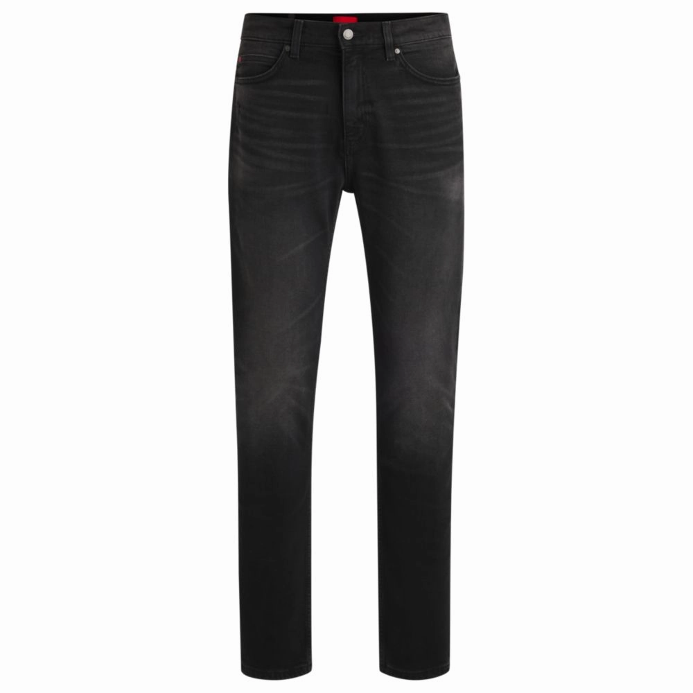 Slim-fit jeans in black stretch denim Casual Option