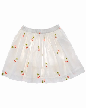 BONPOINT Cherry Skirt Breathable Stretch Cropped hem