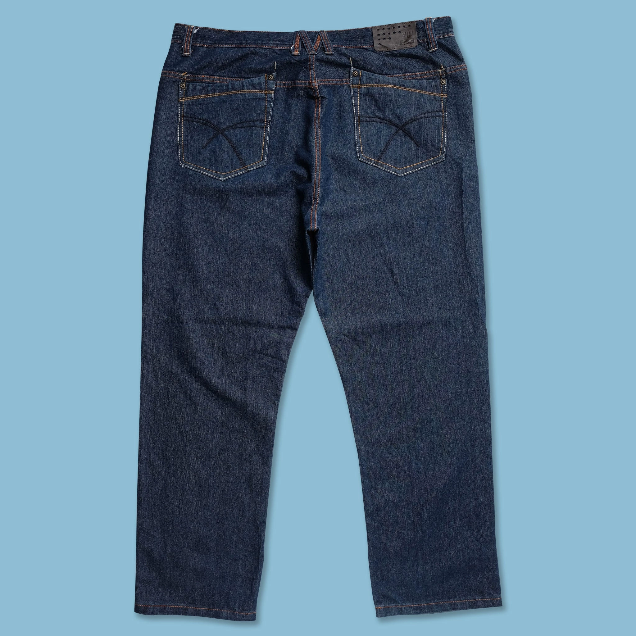 Y2K Baggy Pants 42x32 Sustainable Denim Production