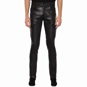 Preston Cargo Jean In Coated Noir Sustainable Denim Production Effortless Clothing