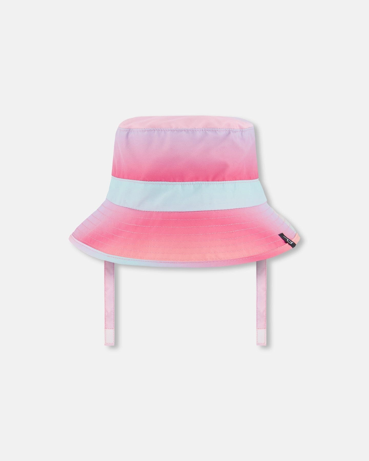 Abrasion Resistant Panels Ergonomic Contour Design Printed Beach Sun Hat Pink, Orange, And Turquoise
