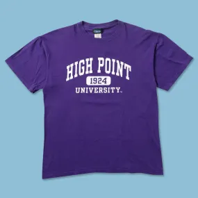 Vintage High Point University T-Shirt Medium Simple Chic