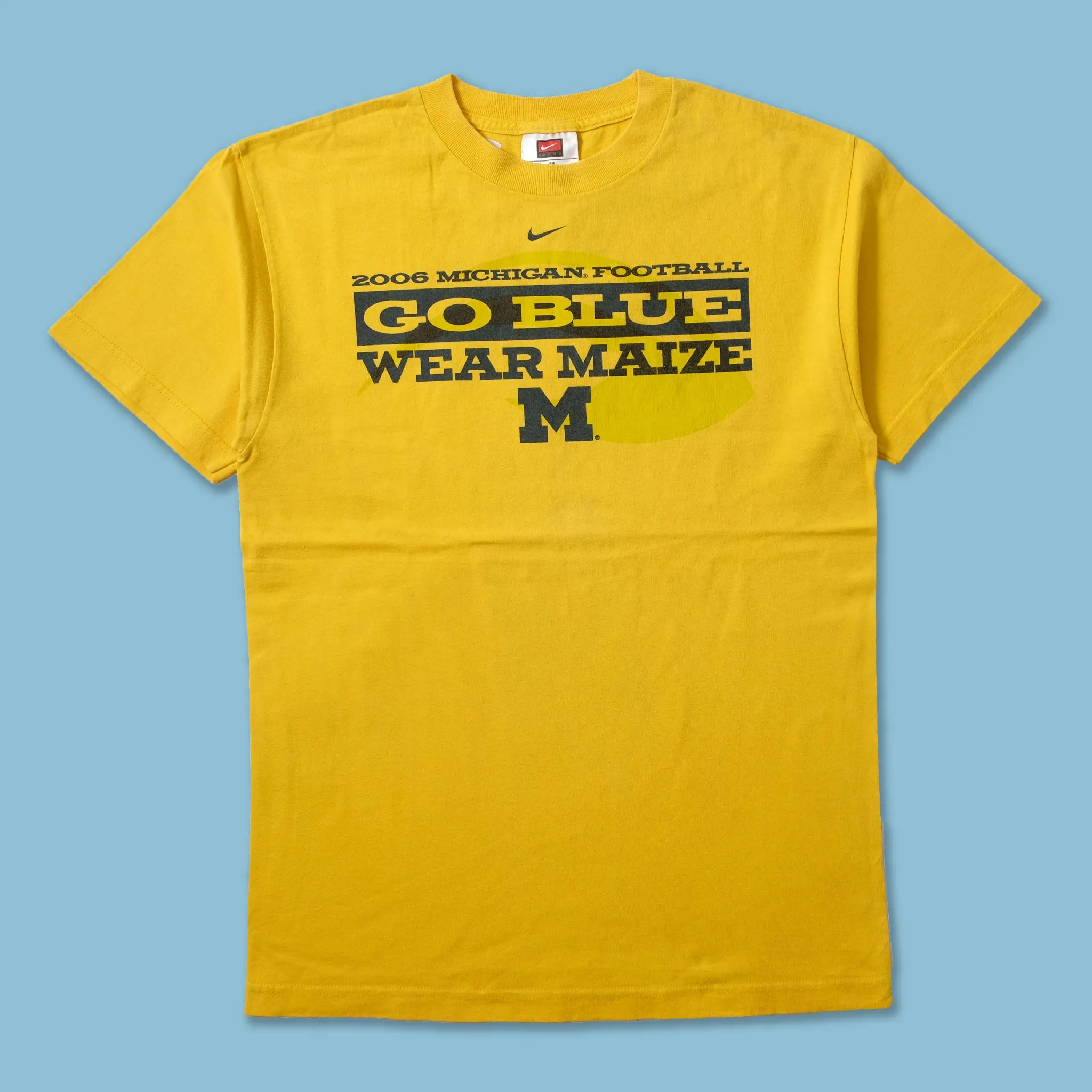 2006 Nike Michigan T-Shirt Medium Recycled Polyester Blend ReinforcedShoulderPanels