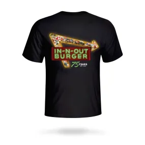 2024 75th Anniversary Black T-Shirt Street Trend Quality Layer