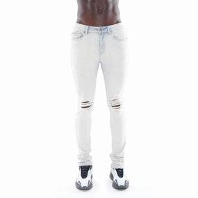 Casual Comfort Subtle Detail PUNK SUPER SKINNY BELTED STRETCH IN FOIL