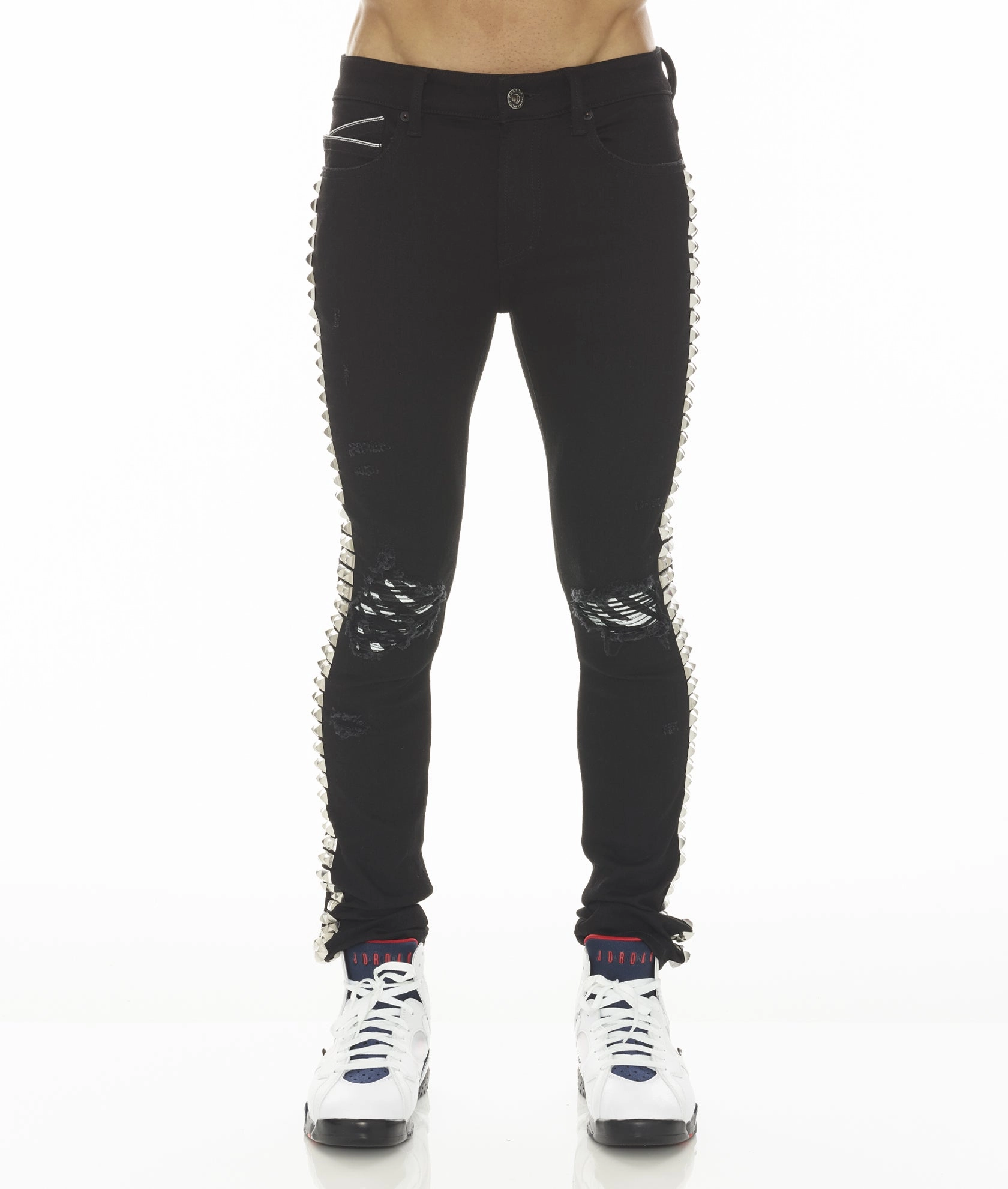 PUNK SUPER SKINNY IN STUDD Casual Friday Parent Style Travel Outfit