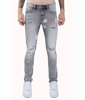 Lightweight Construction Simple Touch PUNK SUPER SKINNY STRETCH IN BLEACH