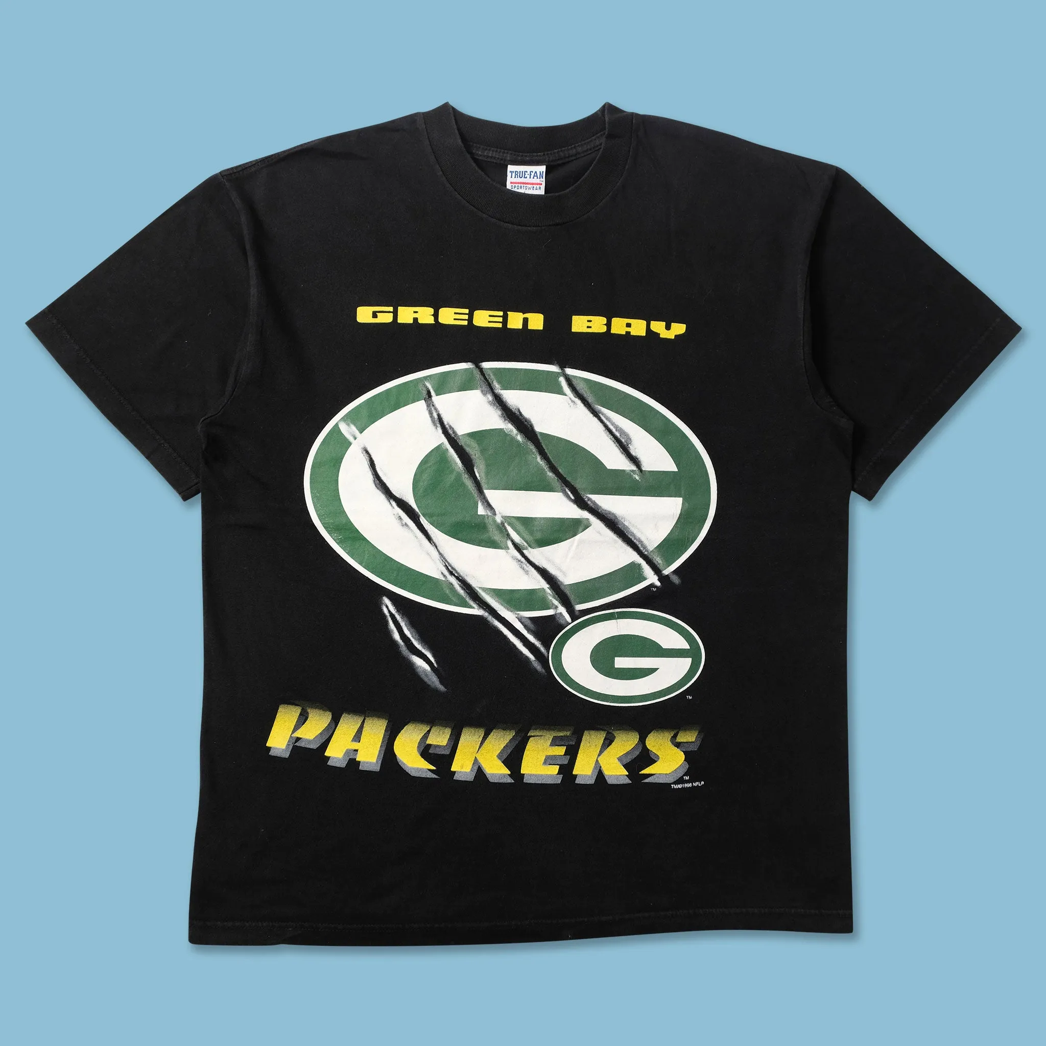 1996 Greenbay Packers T-Shirt Large Cycling endurance Recycled Polyester Blend