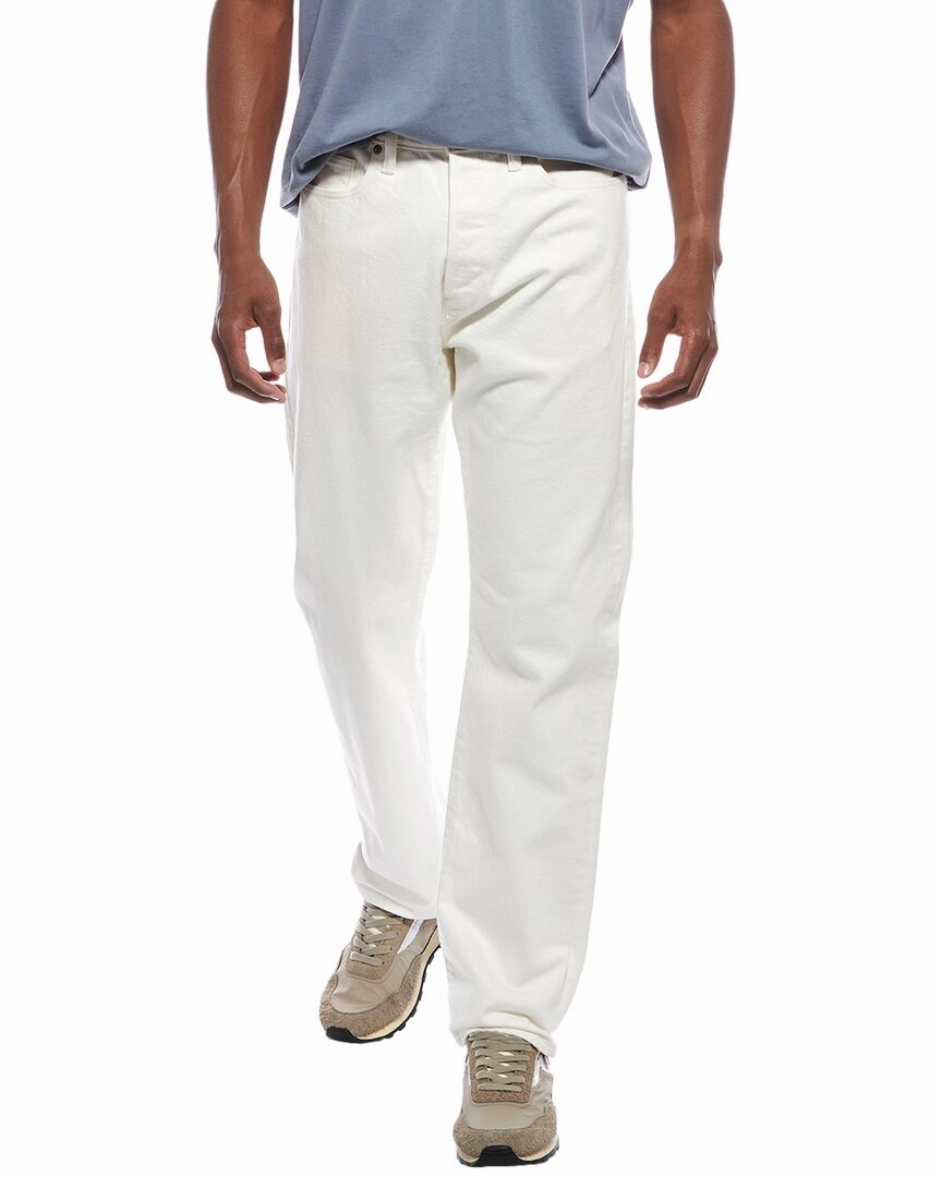 TODD SNYDER Classic White Wash Straight Fit Jean Stretch Classic Wear