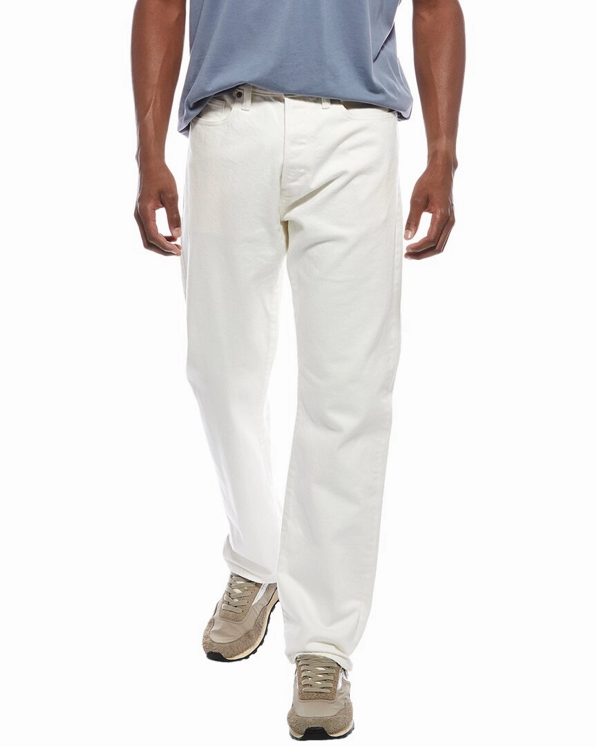 TODD SNYDER Classic White Wash Straight Fit Jean Sleek Shape