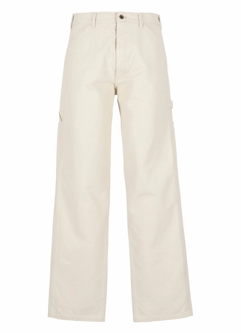 Comfort Stretch Technology Ivory Cotton Cargo Pants