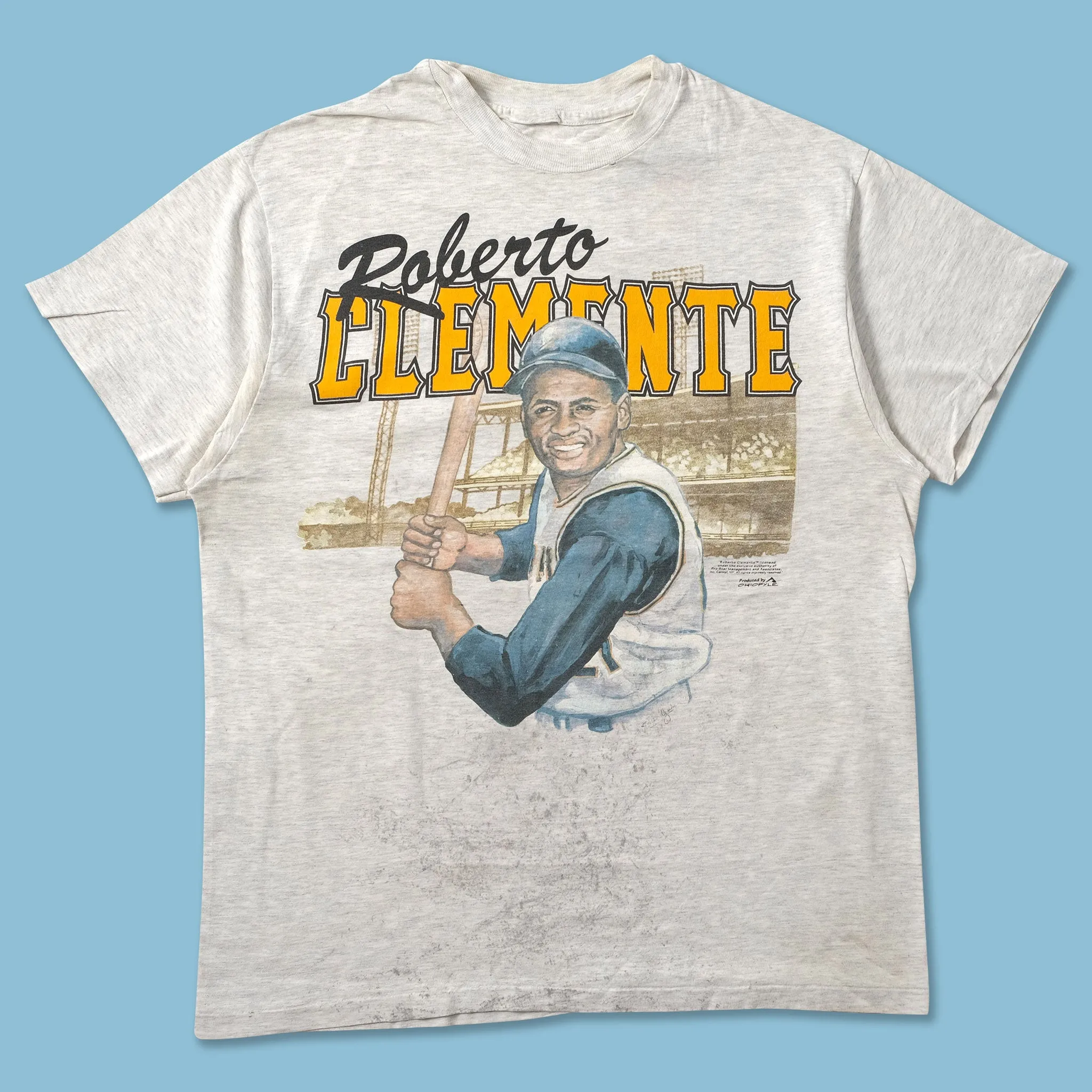 Vintage Roberto Clemente T-Shirt Medium Chilly Comfort