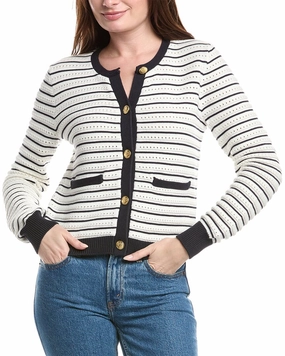 rag & bone Evelyn Cardigan Biodegradable material WideNeckOpening