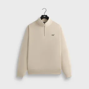 Kith Quarter Zip Nelson Pullover - Rye RubberizedTrim