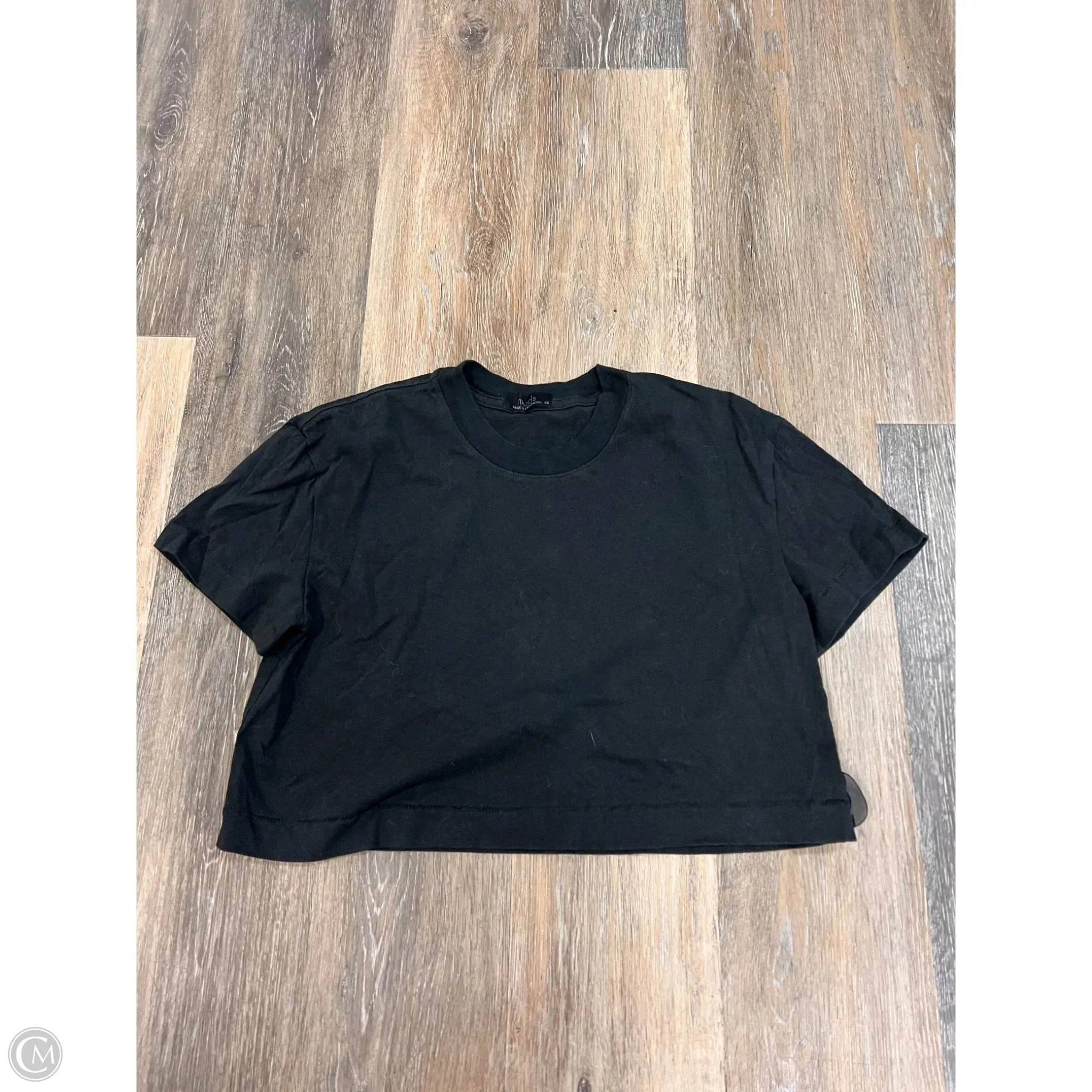 Summer Polo Breathable Lining Top Short Sleeve By Nuuds In Black, Size: Xs