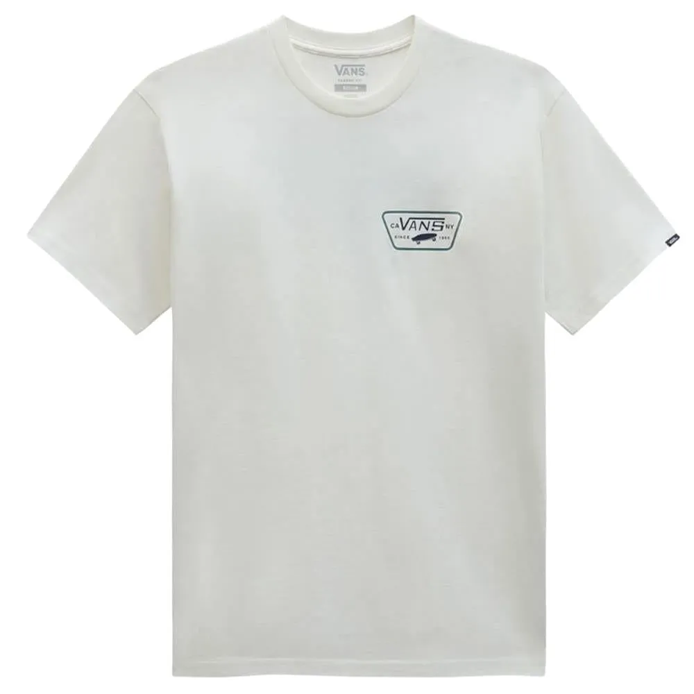 Vans Full Patch Back T-shirt - Marshmallow/North Atlantic Functional Wear Fashionable Look