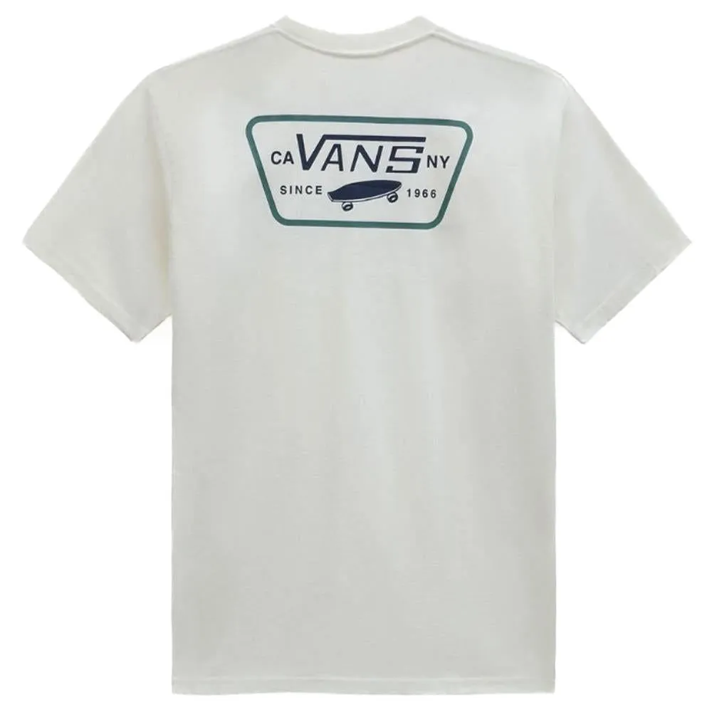Vans Full Patch Back T-shirt - Marshmallow/North Atlantic Timeless Top