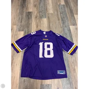 *Athletic Top Short Sleeve By Nfl In Purple, Size: 3x Bonded Seam Construction