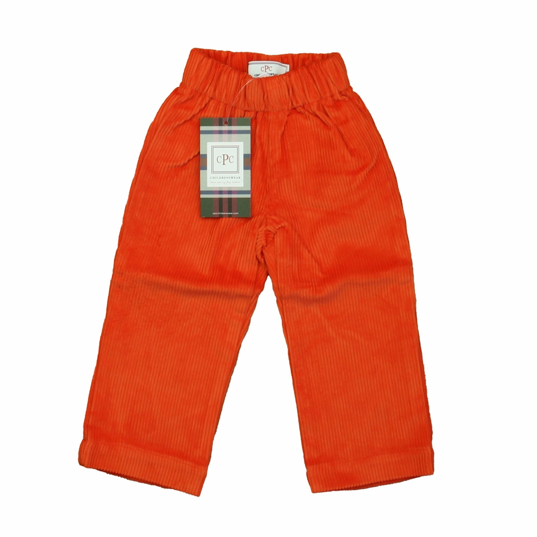 Classic Prep Boys Pureed Pumpkin Corduroy Pants Size: 6-9 Months OrganicCottonBlend