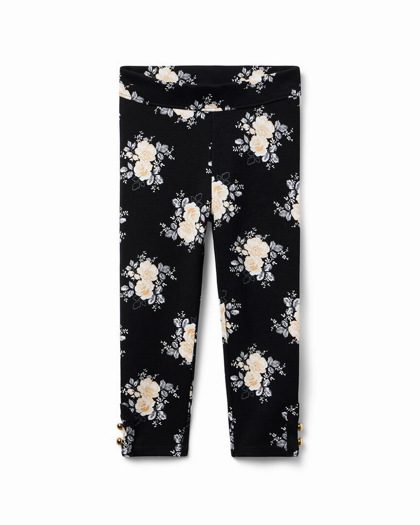Janie and Jack Floral Button Cuff Ponte Pant FlexibleMobilityDesign RipstopFabric