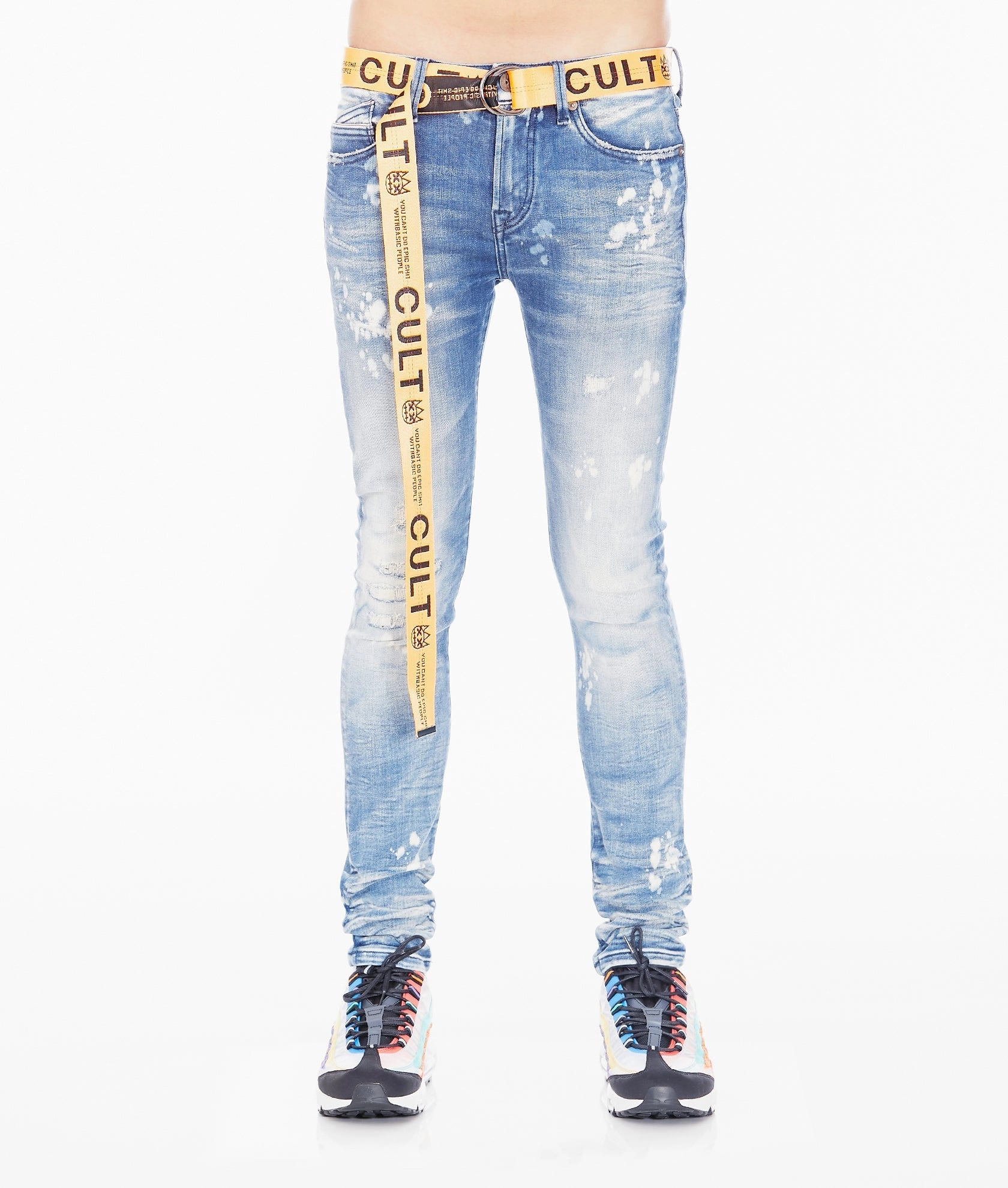 Teen Outfit Night Out Party Look Evening Stroll Athlete Fit PUNK SUPER SKINNY IN DUNE