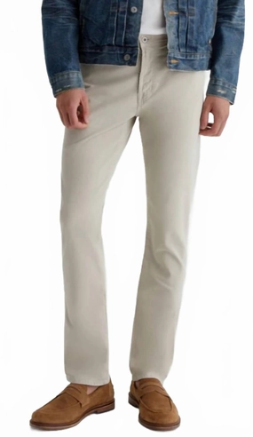 Everett Slim Straight Sueded 34 In Seam Jeans In Beige Modern Earthy