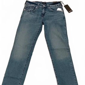 Sunny Vibes Casual Men's Geno Relaxed Slim Fit Jeans In Light Campanula Wash