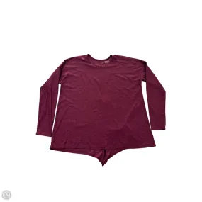 Athletic Top Long Sleeve Collar By Beyond Yoga In Red, Size: S SnagProof Elegant Look