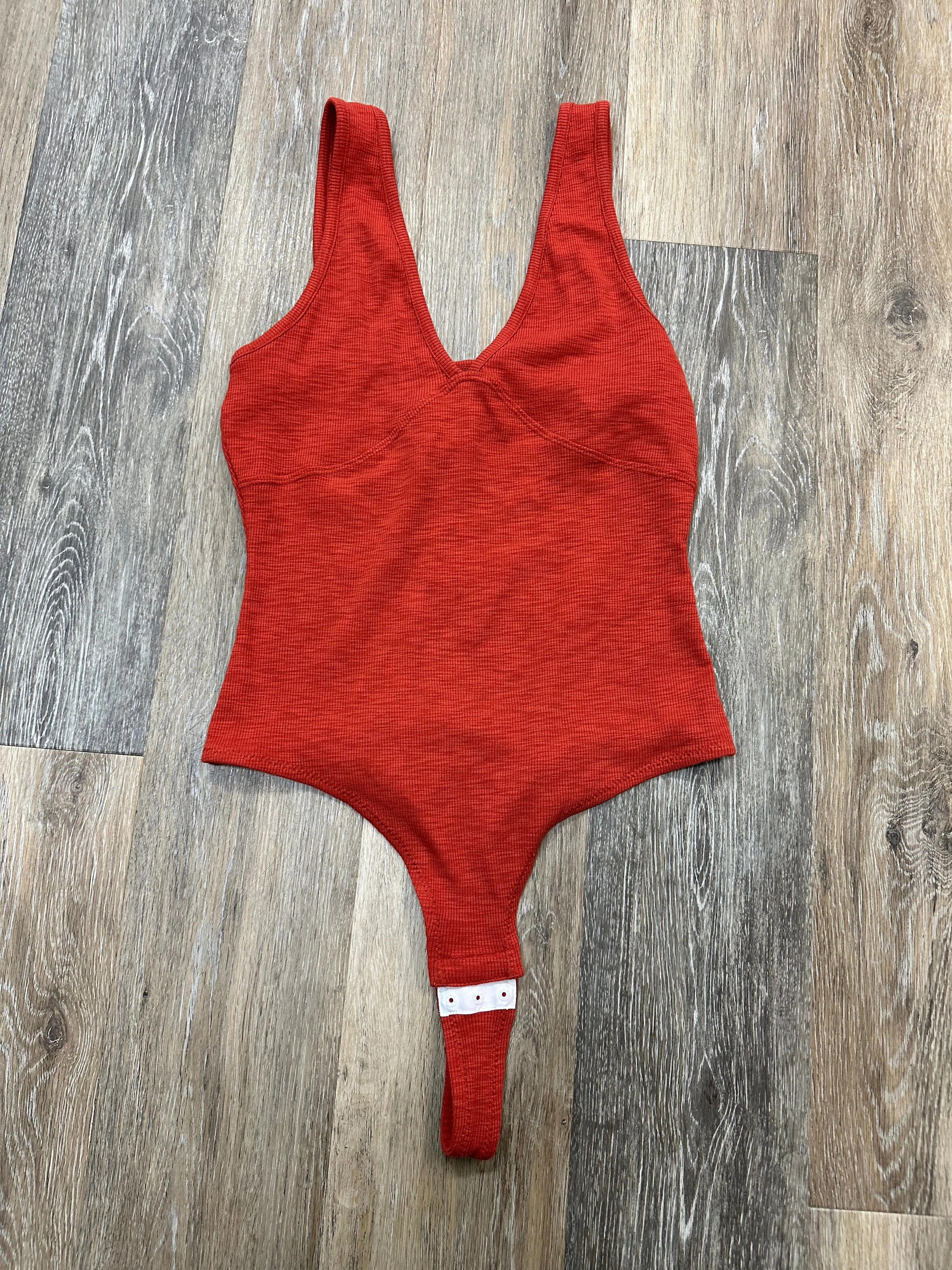 AntiStaticFabric Bodysuit By Madewell In Orange, Size: L