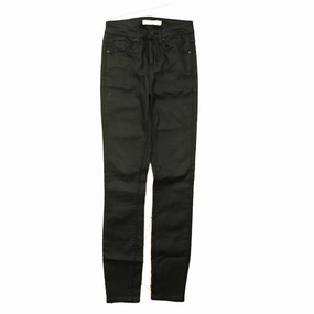 Abrasion Resistant Fabric Relaxed Wear Unpublished Girls Black Coated Jeans Size: Junior 25