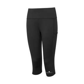 OdorResistant Treatment Practical Wear Ronhill | Women's Tech Capri - All Black