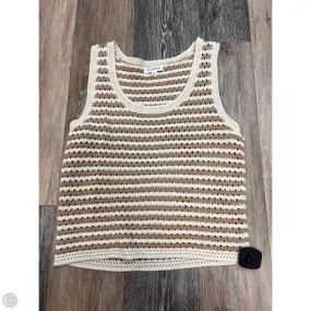 Tank Top By Blu Pepper In Brown, Size: L ButtonlessClosure Scoop Neck Shape