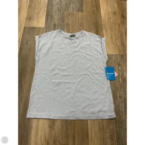 Reinforced Stitching Reflective Logo Detail Top Short Sleeve By Columbia In Blue, Size: M