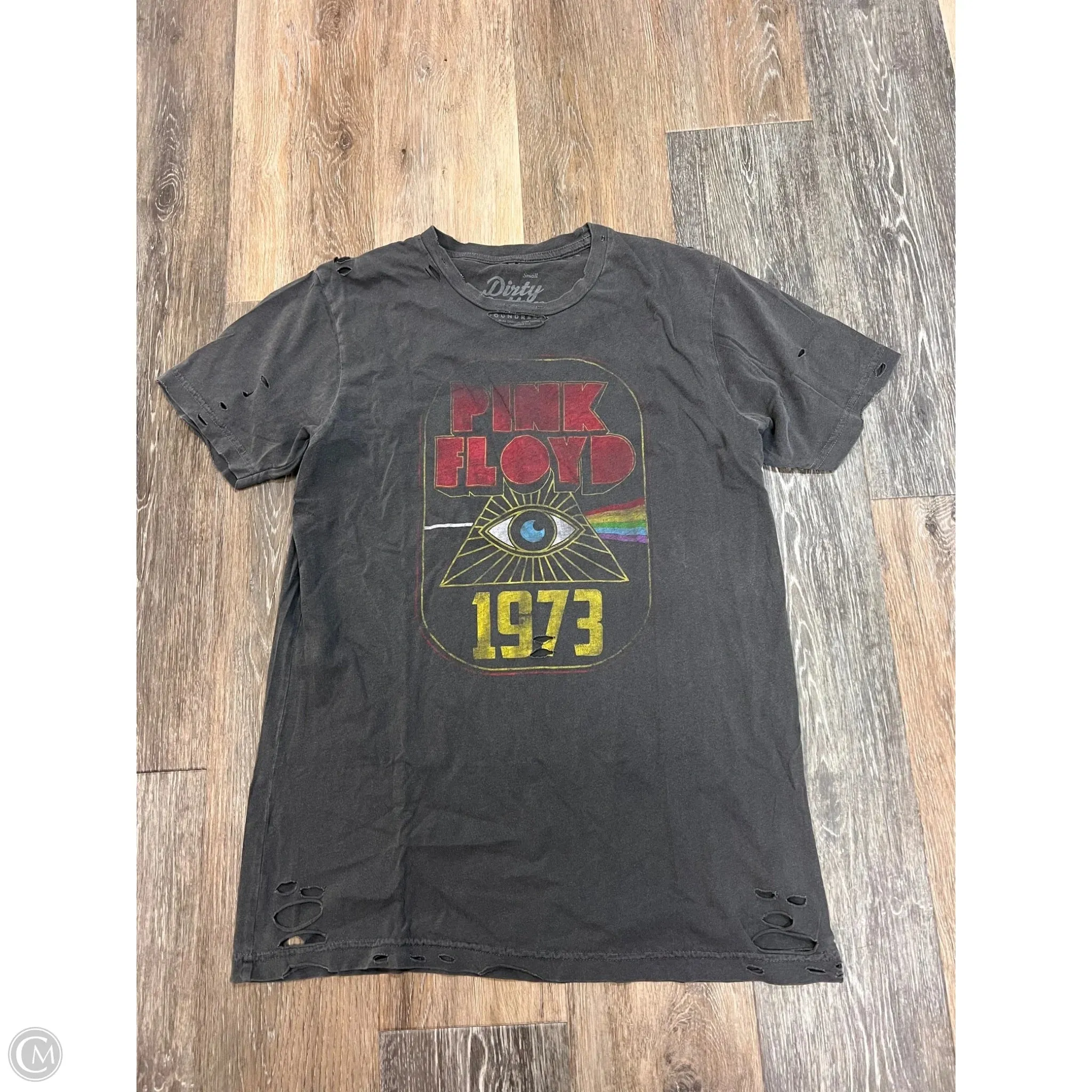 Top Short Sleeve By Dirty Cotton Scoundrels In Grey, Size: S HighStretch Tagless Comfort Collar